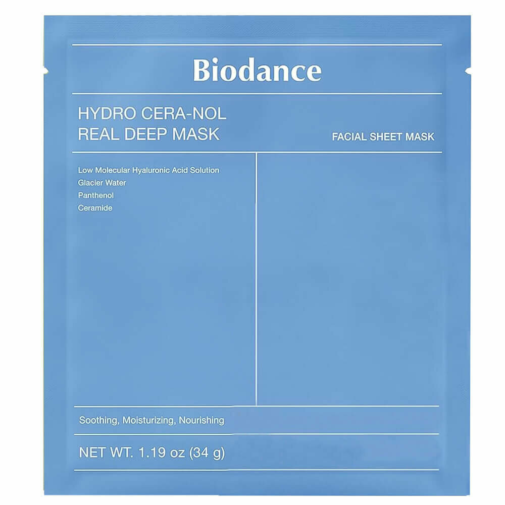 Ночная гидрогелевая маска с церамидами против сухости Biodance Hydro Cera-Nol Real Deep Mask 1 шт