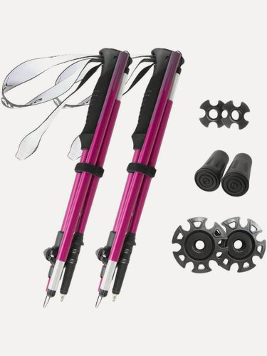 Изображение товара Палки для трекинга Talberg ULTRA-Z POLE, цвет: красный, 36-135 см, 2 шт