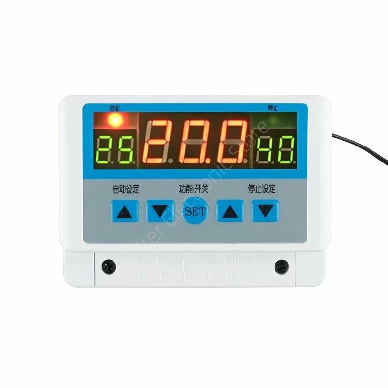 XH W3103 Цифровой Терморегулятор Высокая Мощность Настенный 12 24В 220В   XH W3103 DC12V