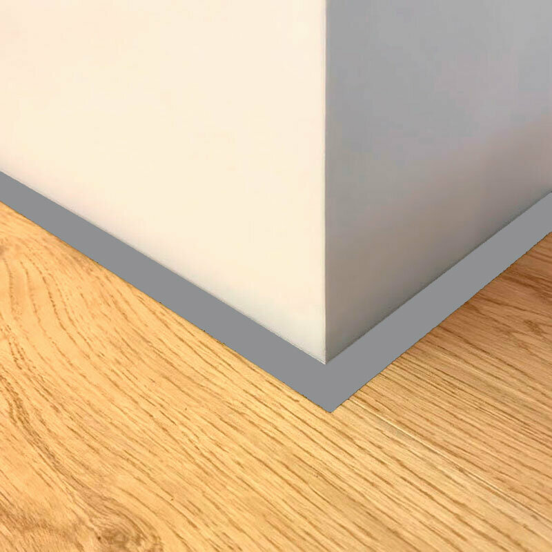 Микроплинтус с термоклеем 5 метров Серый — фото 1