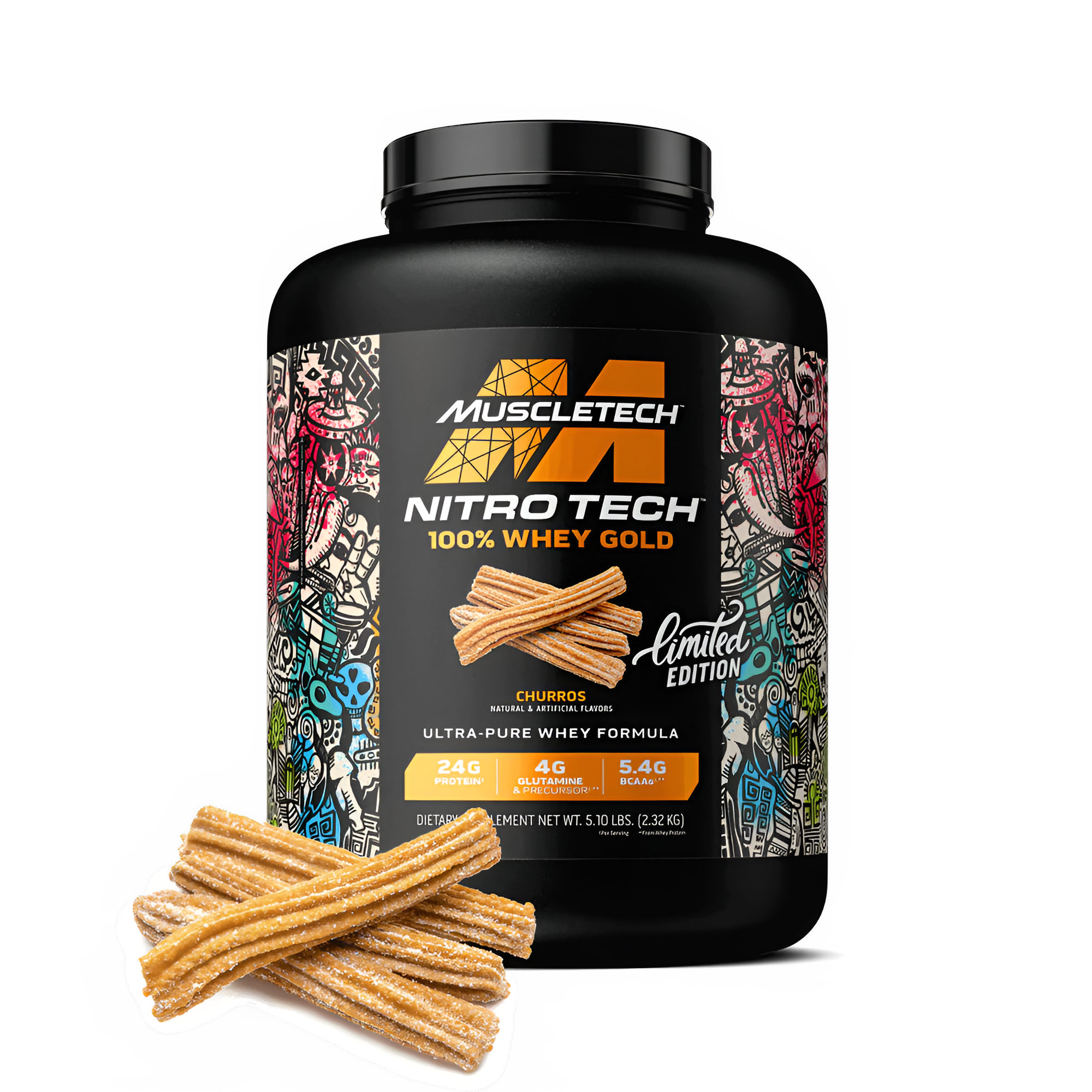 Протеин MuscleTech Nitro-Tech Limited Whey Gold Churros, 2.27 кг, 67 порций