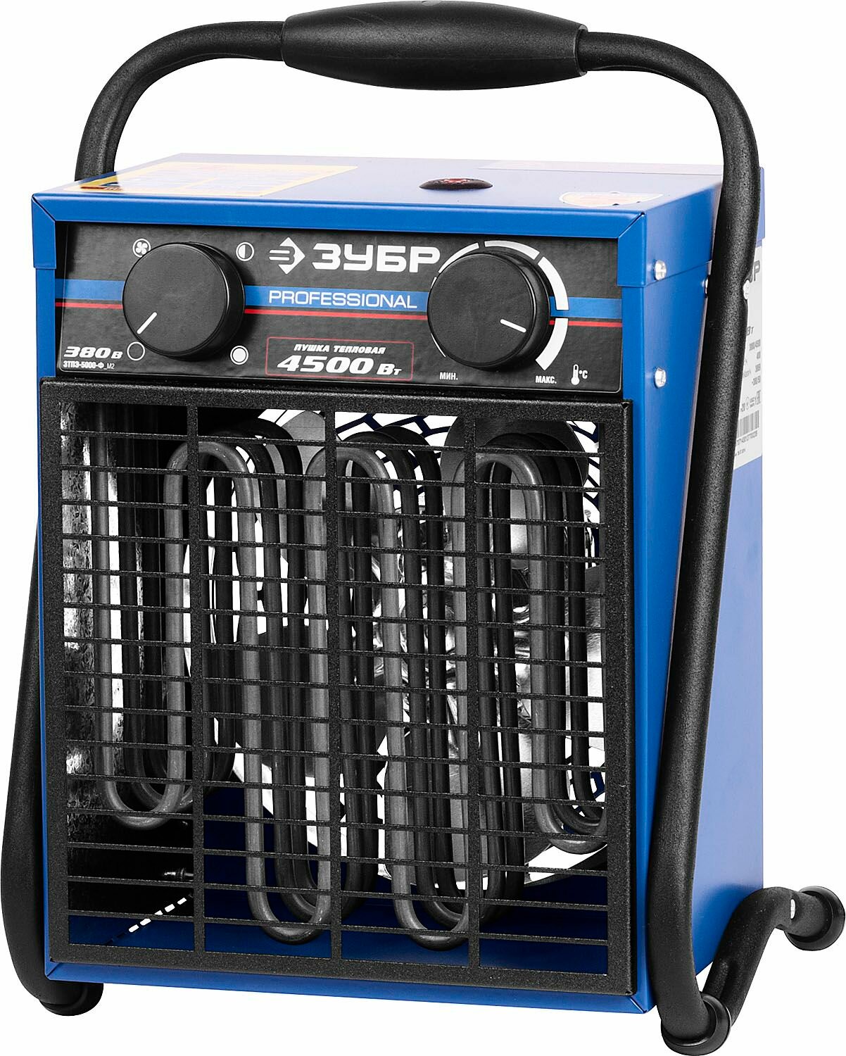Пушка тепловая ЗУБР Профессионал ЗТПЭ-5000-Ф_М2 двойные стенки (термос) 4.5/3 кВт 380 В