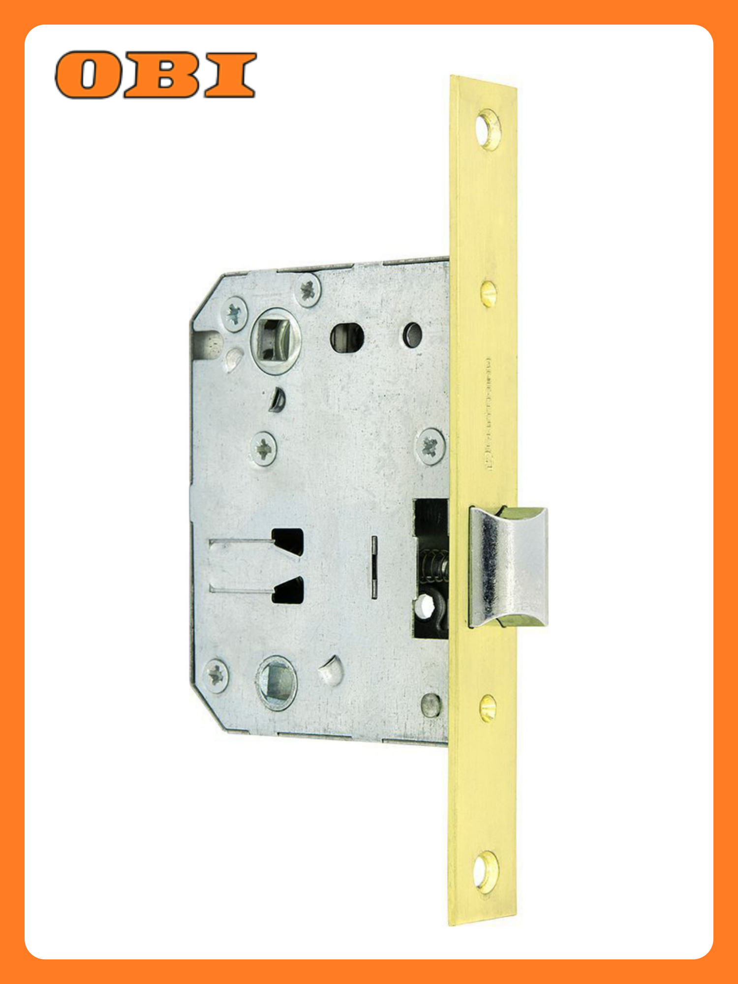 Дверная защелка Palladium 170 SB 165х20х74 мм ЦАМ матовое золото