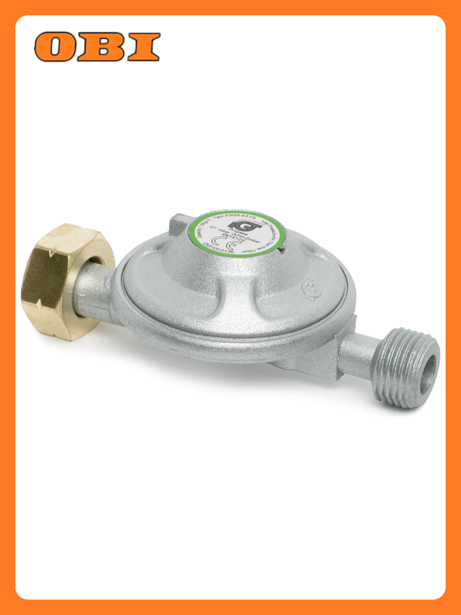 Редуктор для газового баллона ВР/НР серый для пропана баллонный