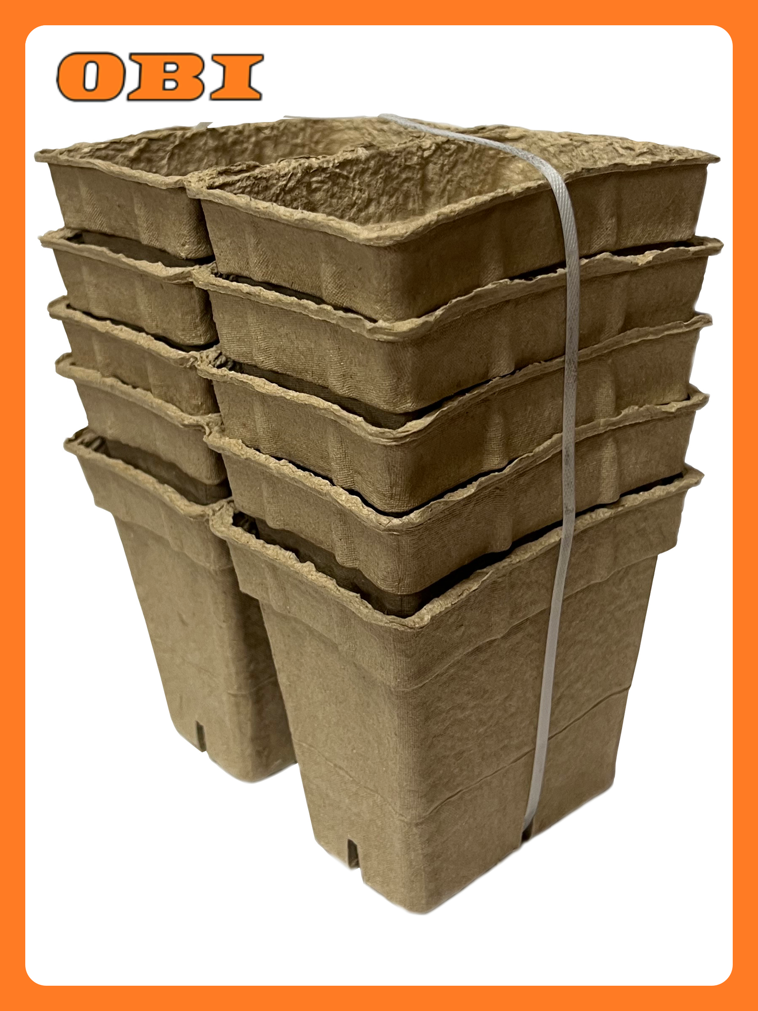 Кассета для рассады из бумажной эко-пульпы GardenGro 2 ячейки 5 шт