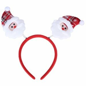 Ободок карнавальный Дед Мороз, текстиль, пластик