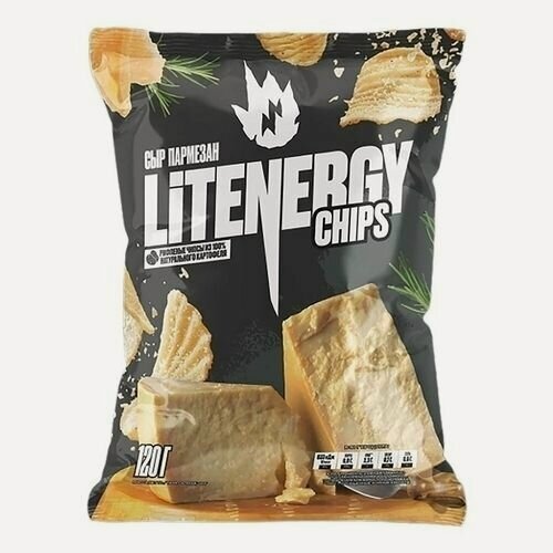 Изображение товара Чипсы картофельные Lit Energy Сыр Пармезан 10 шт х 120 г