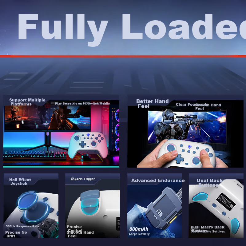 Yuyou Zhui Feng Wireless Game Controller Switch Controller PC TV Mobile Bluetooth Android Apple Steam Xbox-Like Computer NS Controller Black Myth： Wukong