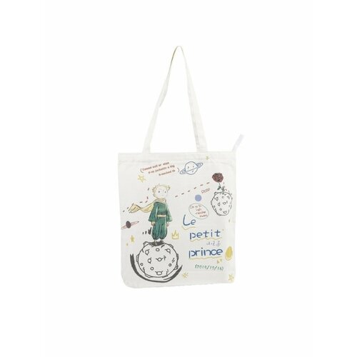 фото Сумка шоппер bag & you, фактура гладкая, белый