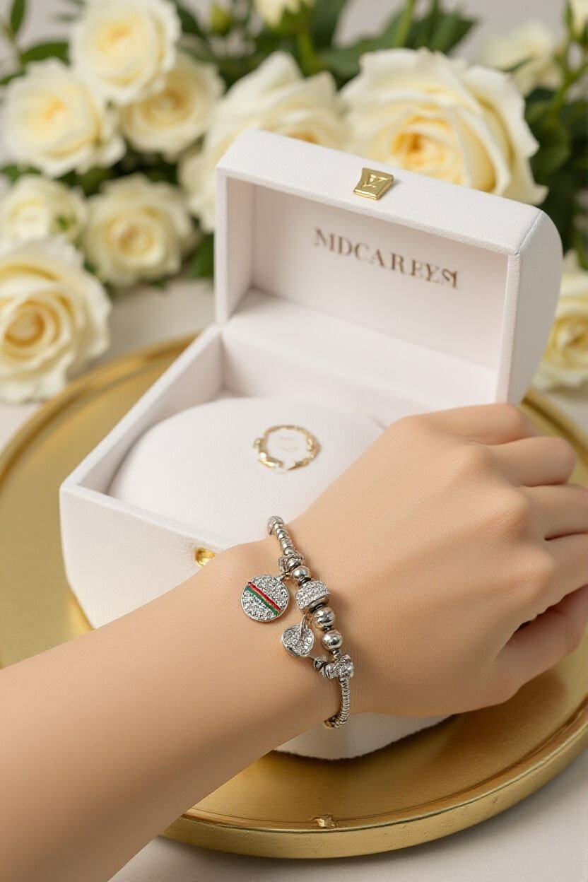 Браслет, 1 шт., размер one size, pink — фото 1