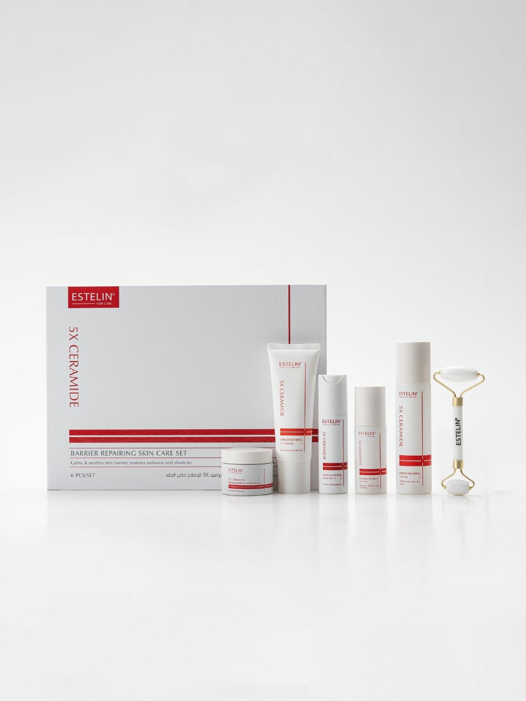 Набор с Церамидами для ухода за кожей Estelin 5X Ceramide Barrier Repair Skin Care Set, 6 шт.
