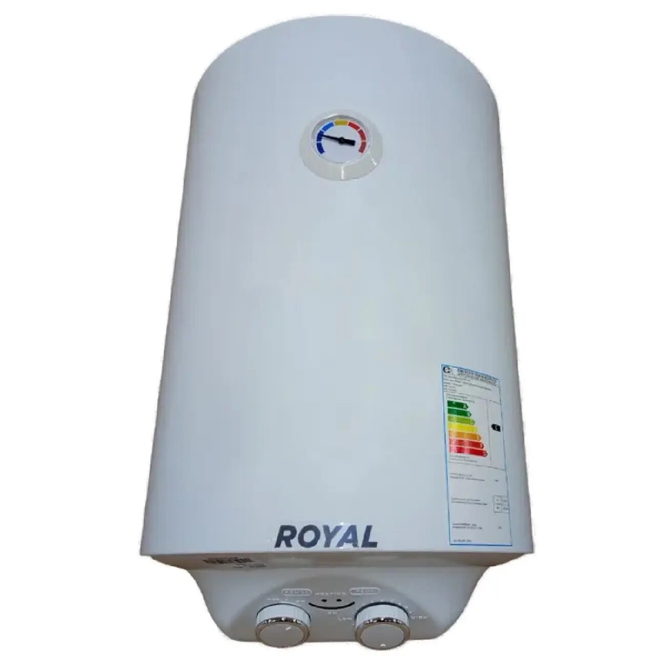 Водонагреватель Royal R WH 1.5 30L, Вес: 12 кг, Внутреннее покрытие бака: нержавеющая сталь, Дисплей: Нет