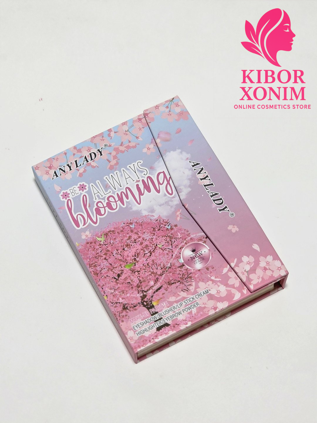 Палитра теней 5 в 1, Anylady: для бровей, тен, румян, хайлайтера и помады 32 цвет