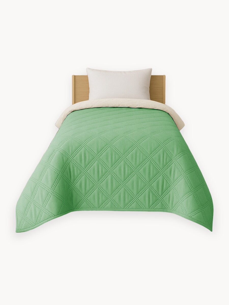 Покрывало GALTEX "Ультрастеп", 150x215 см, двухстороннее, зеленое