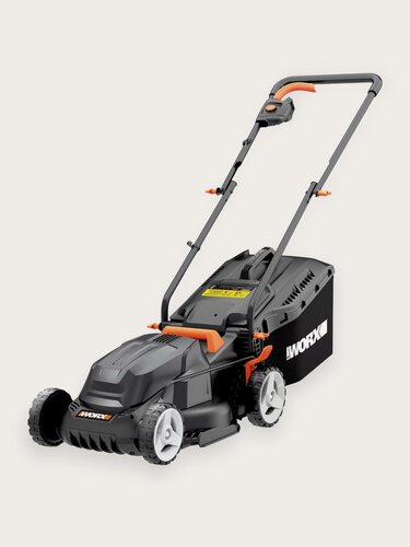 Изображение товара Газонокосилка электрическая WORX WG713E, 1200Вт, ширина скашивания 34см, травосборник 30л