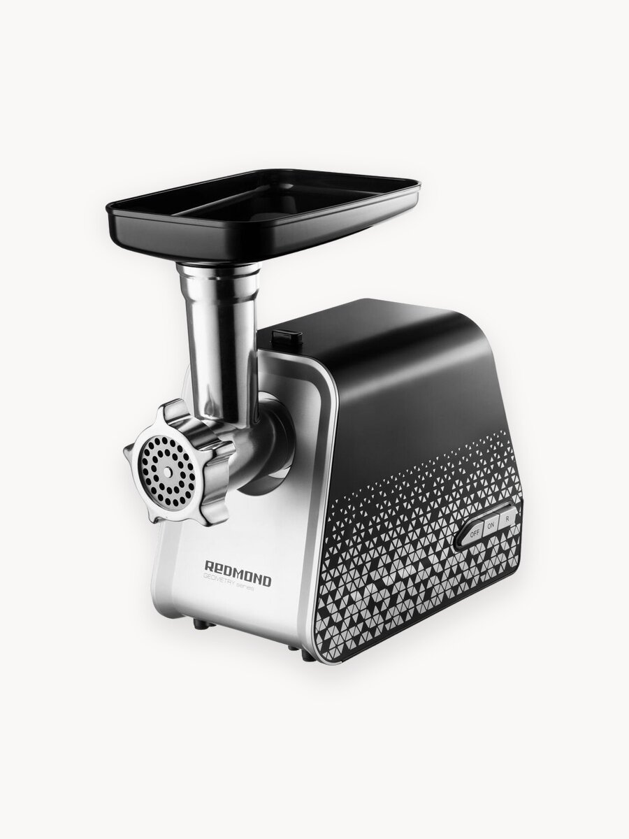 Мясорубка электрическая Redmond RMG-1222, 1800 Вт, черный с рисунком