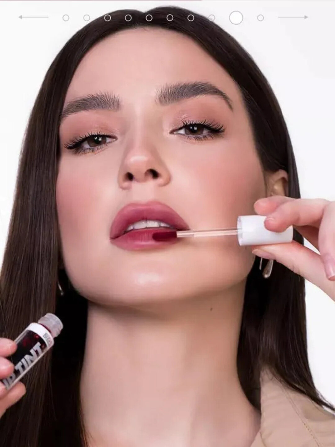 Помада-тинт для губ Aqua Gel Hyaluron Complex, с гиалуроновой кислотой, LUXVISAGE — фото 1