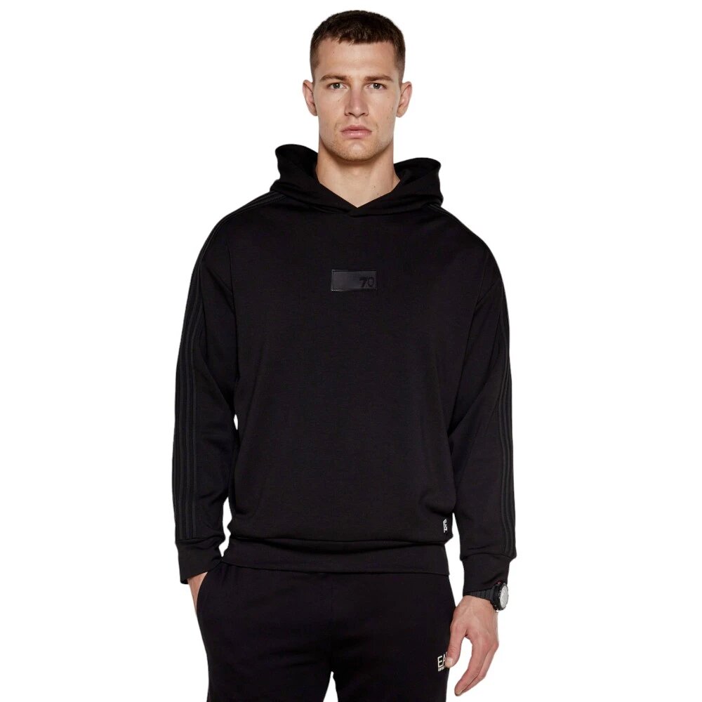 Худи EA7 EMPORIO ARMANI, размер L, , черный