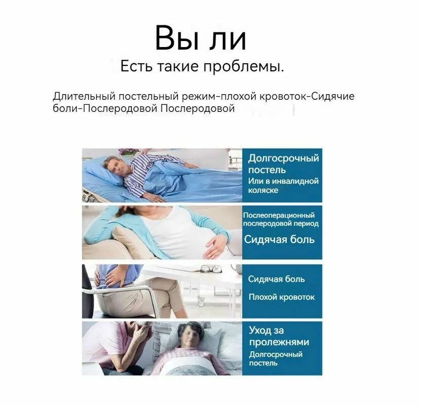 Изображение Противопролежневая подушка уход за больными, лежачие больные, пациенты с бедрами и копчиком, пожилые люди