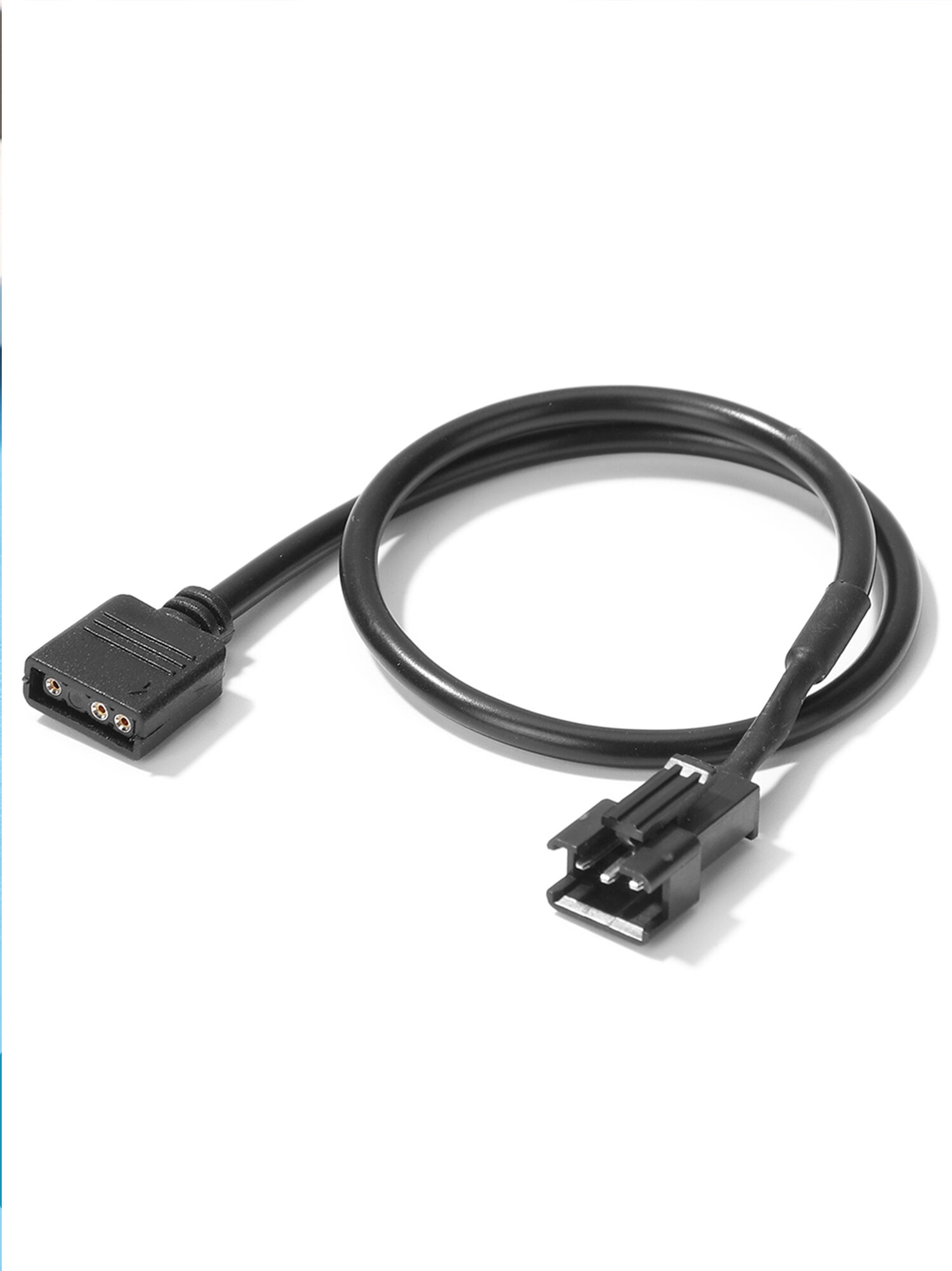 ARGB Кабель переходник JST SM 3 pin папа - 12v 3pin A-RGB, адаптер для кулеров, вентиляторов. Cоединитель для подсветки — фото 1