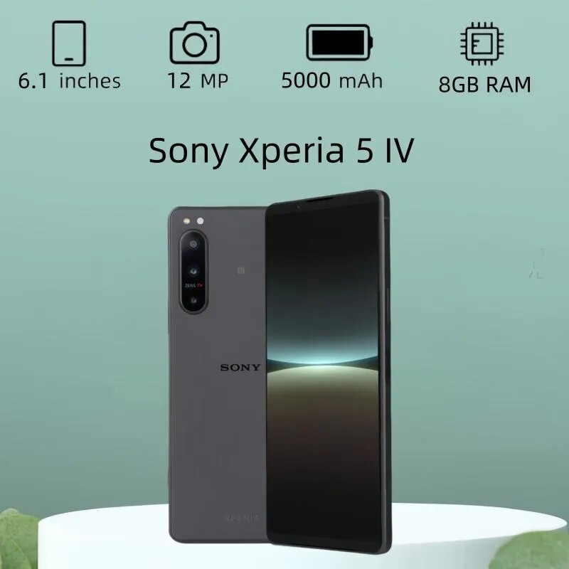 Смартфон Sony Xperia 5 IV XQ-QC72 8/256 ГБ, 2 SIM Глобальная версия, русский, google play чёрный