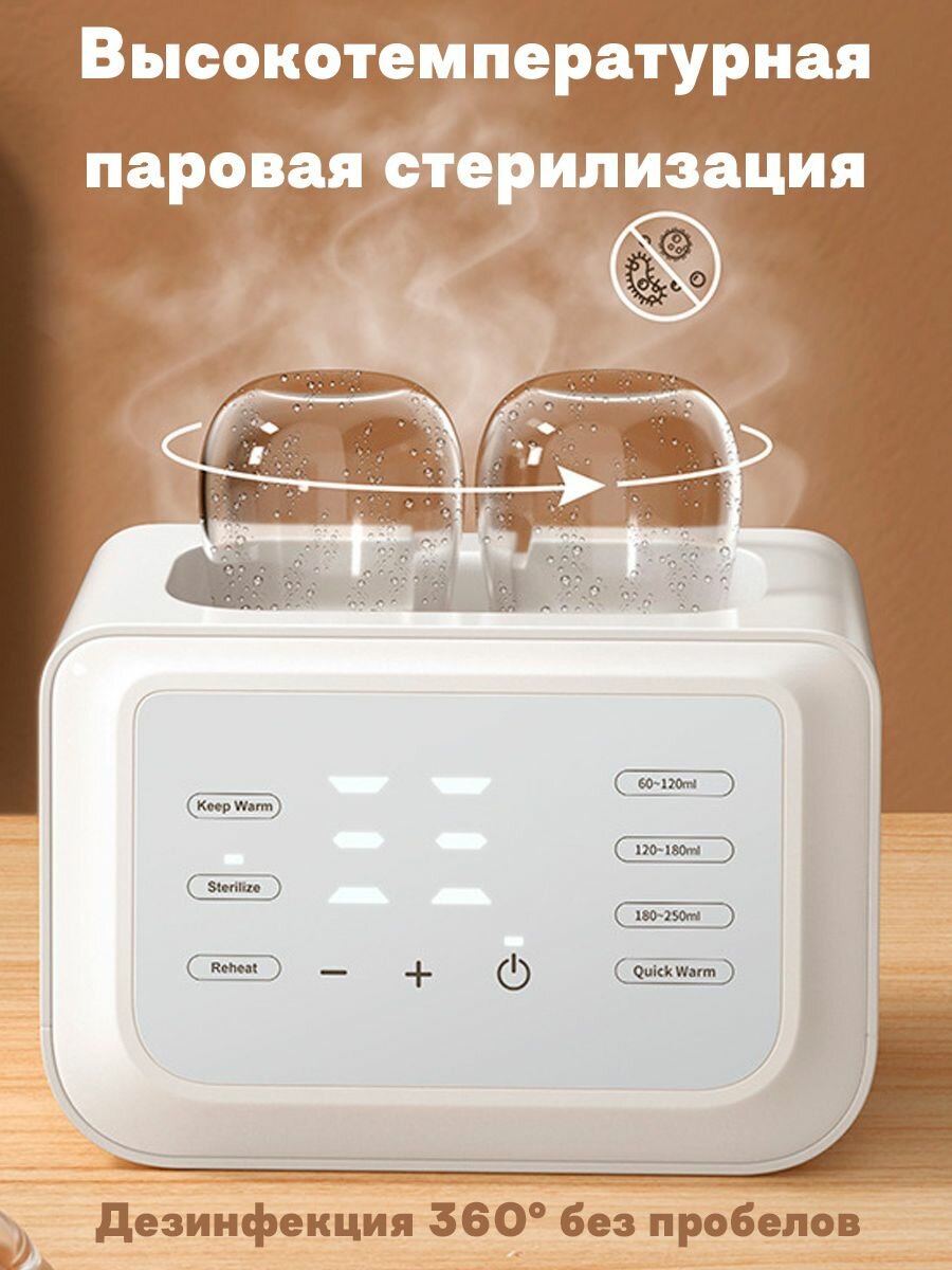 Изображение Подогреватель для бутылочек, стерилизатор, с таймером и регулировкой температуры
