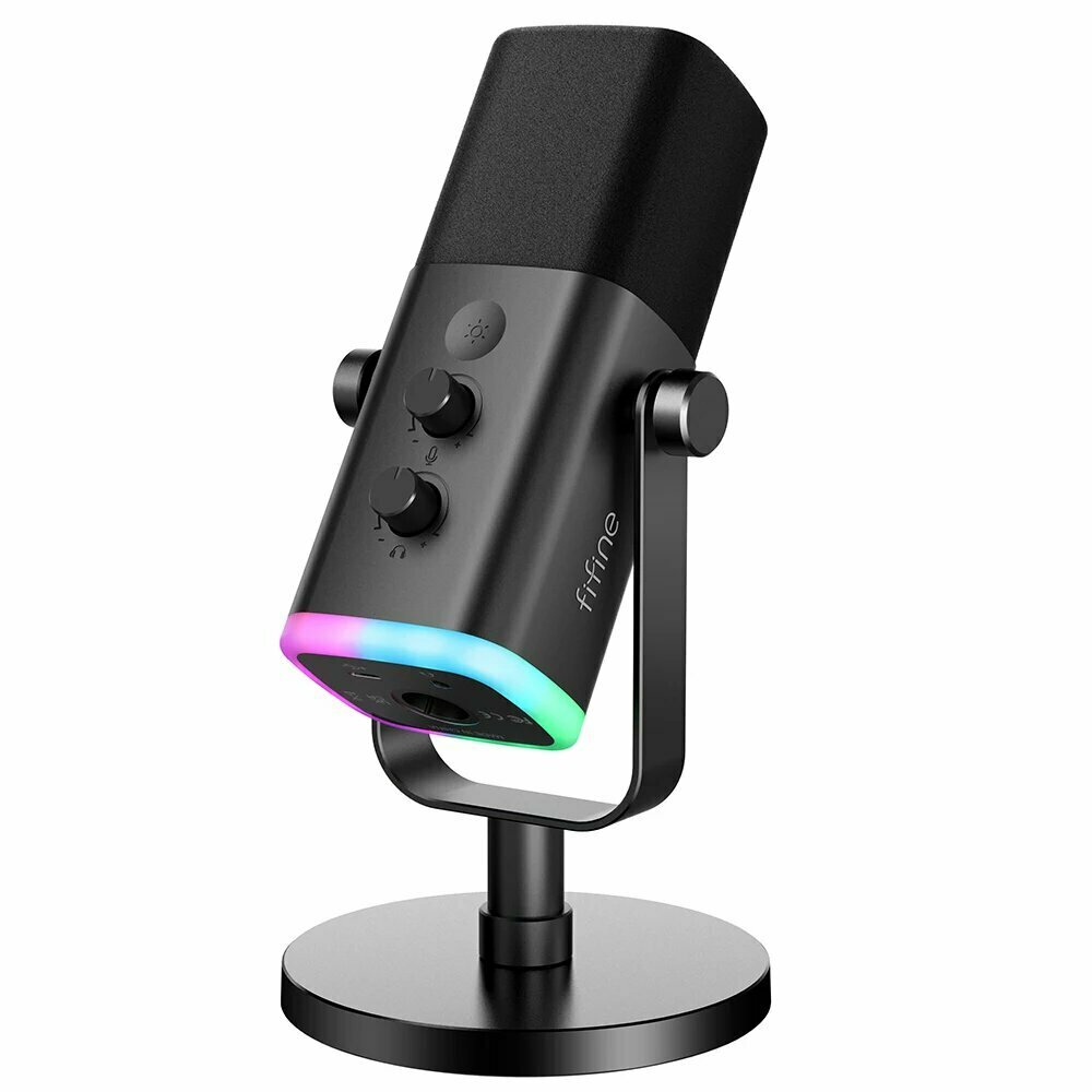 Динамический микрофон FIFINE Ampligame AM8, USB/XLR, кардиоидная направленность, для стримов и записи