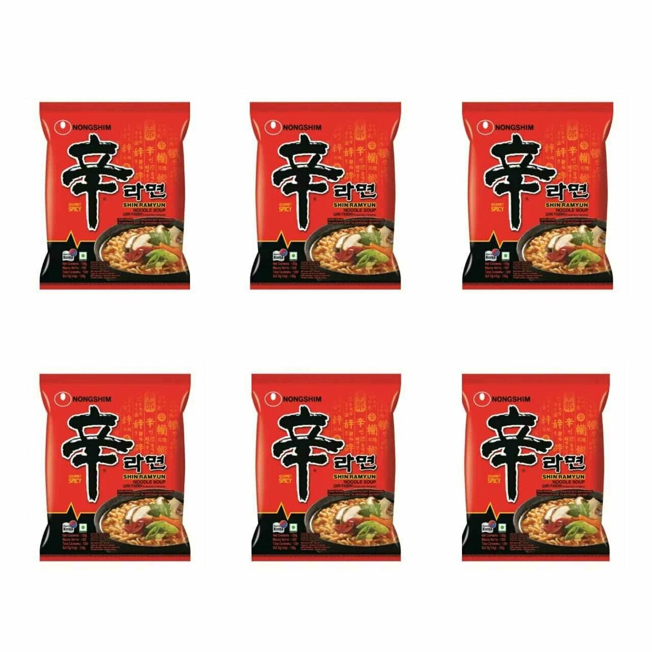 Шин Рамен Nongshim Лапша быстрого приготовления 120 г — фото 1