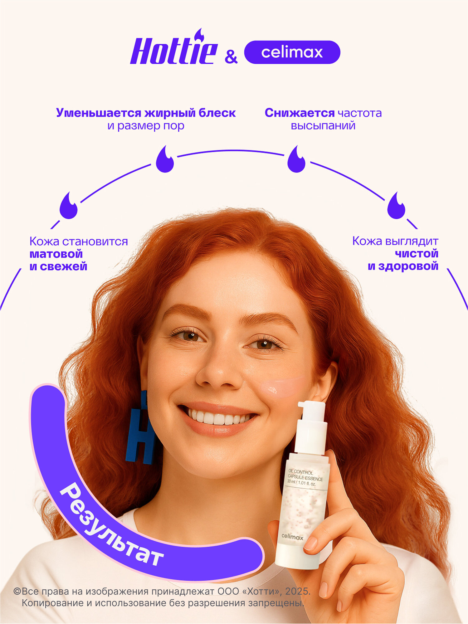 Эссенция сыворотка с ниацинамидом Celimax Oil Control Capsule Essence 30 мл — фото 1
