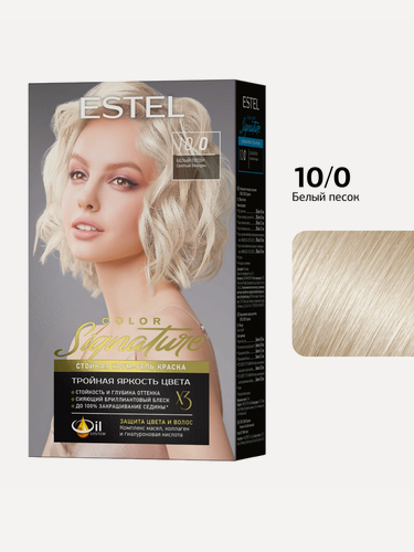 Изображение товара ESTEL Крем-гель краска COLOR SIGNATURE для волос, 10/0 Белый песок, 170 мл