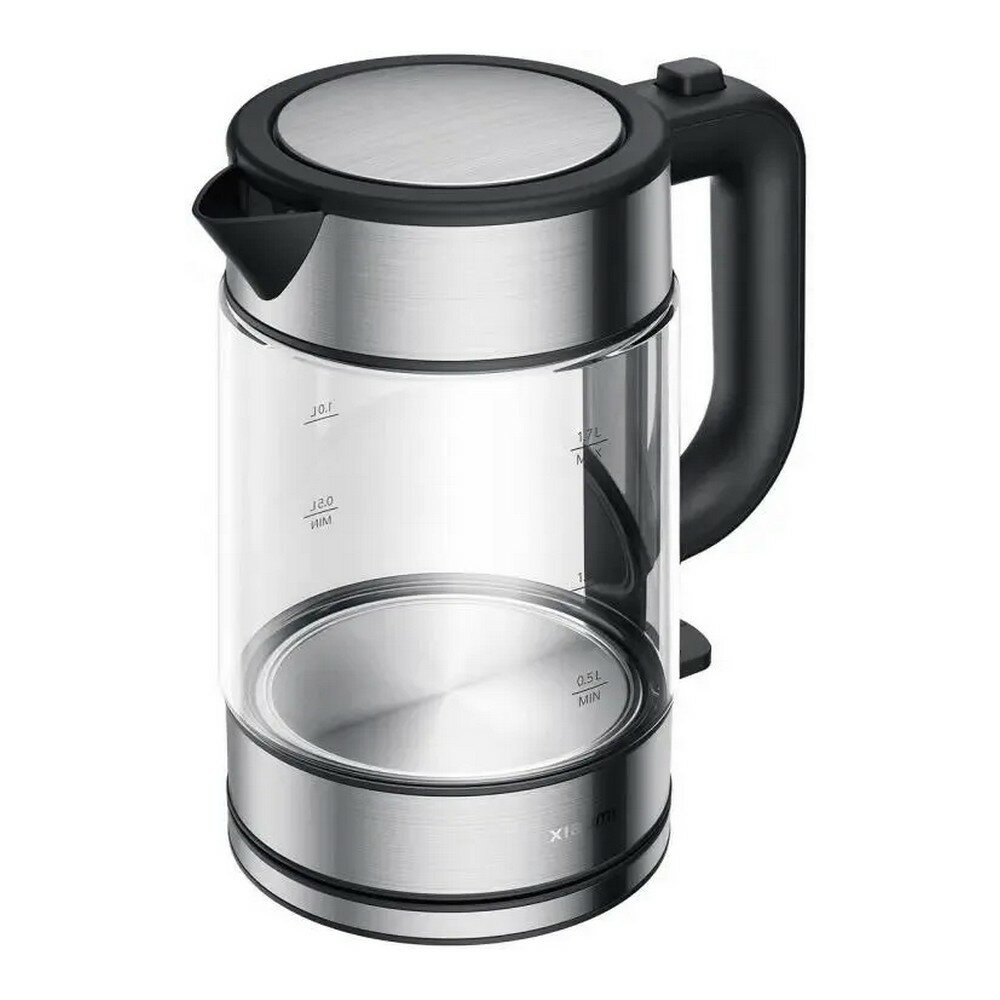 Электрический чайник Xiaomi Electric Glass Kettle, 2200Вт, 1.7л, чёрный-05FD