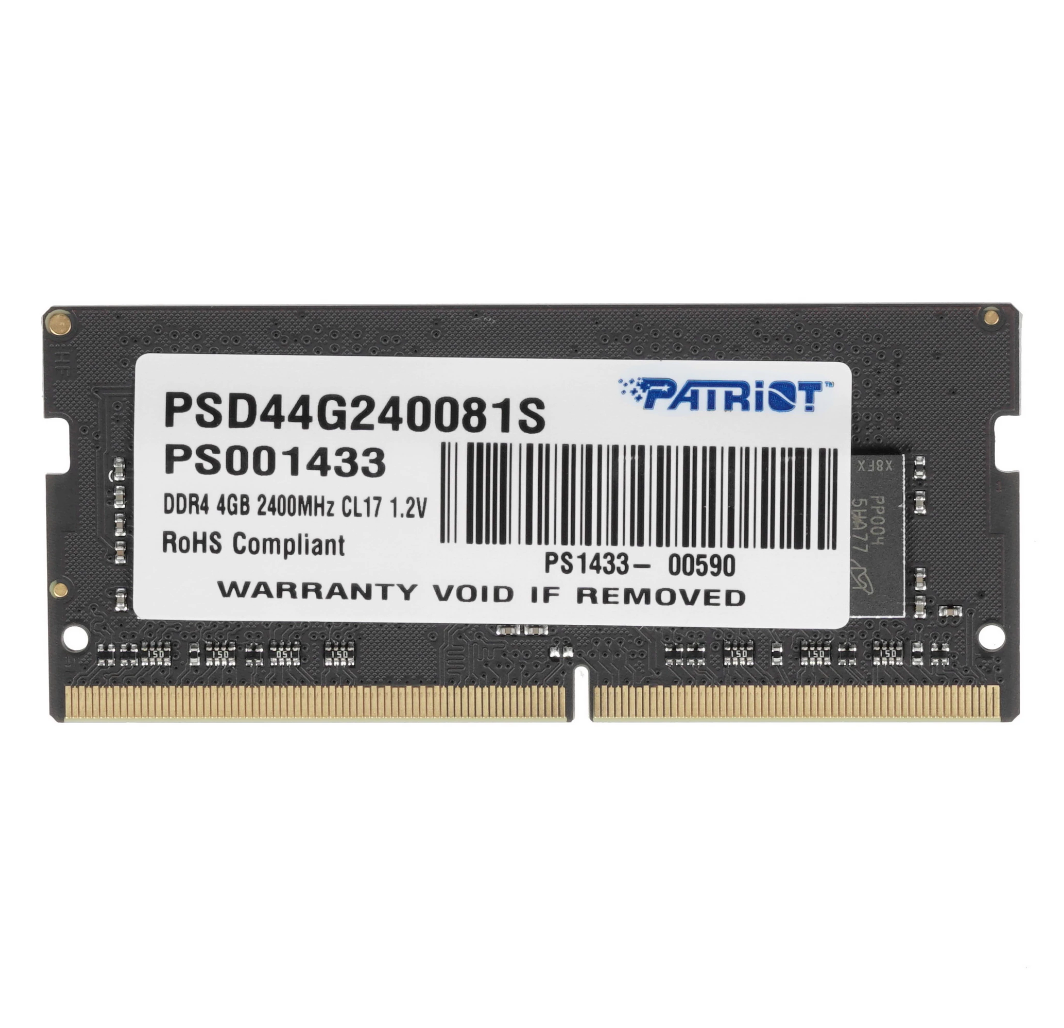 Оперативная память SODIMM Patriot Signature PSD44G240081S 4 ГБ