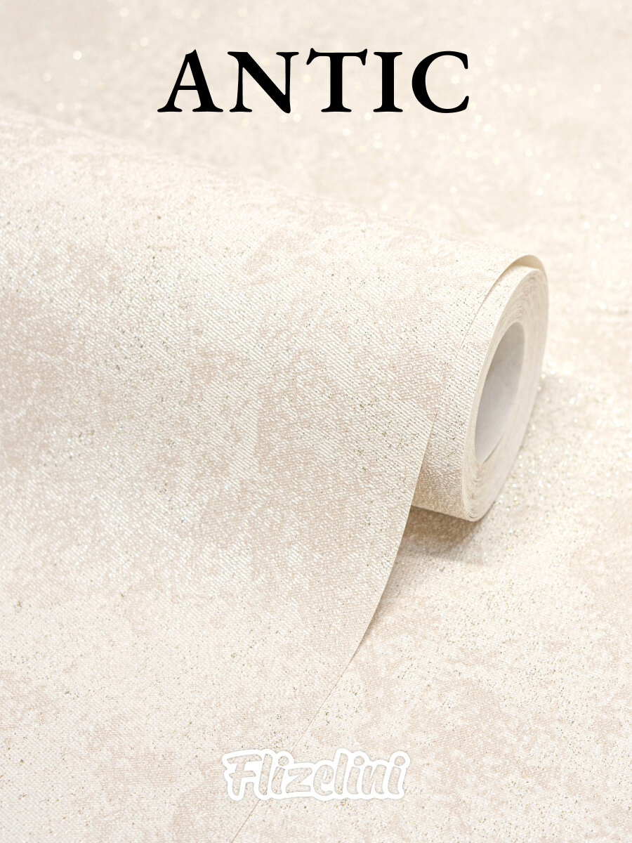Обои флизелиновые штукатурка золотистая с глиттером антивандальные моющиеся 1.06 м Antic (Flizelini 2033-62)