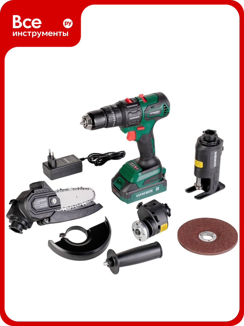 Многофункциональный инструмент акк. FAVOURITE OBS 2102KIT 21В 2 Ач 150210204