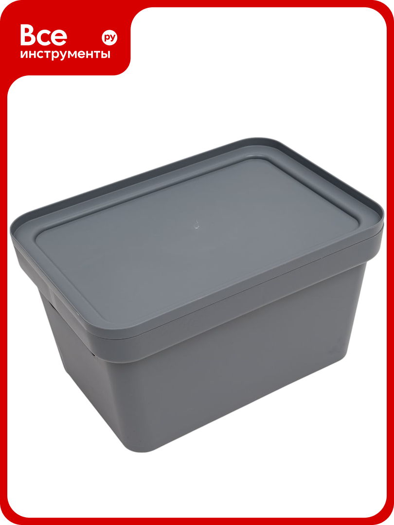 Коробка для хранения Martika Фортуна 270x190x150 мм серая С745СЕР