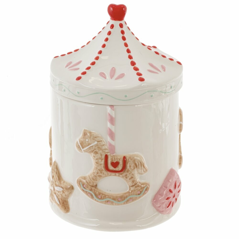 Конфетница Пряник 1500 мл 14х14х23 см KSM-821760