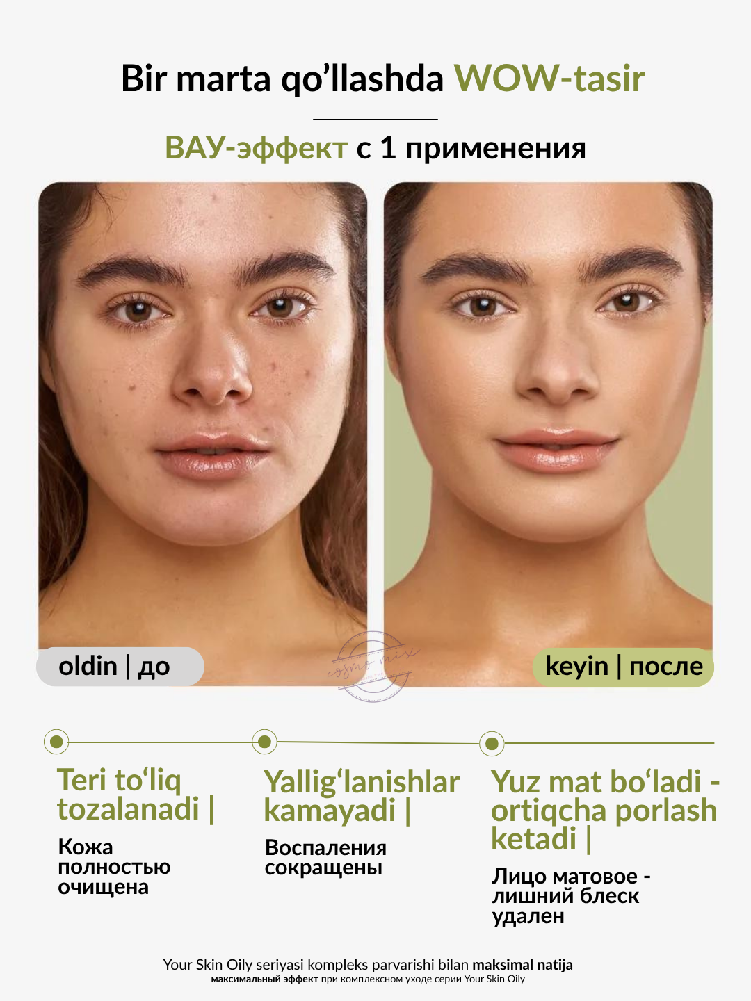 Очищающий гель для умывания с ниацинамидом MIXIT Niacinamide Face Cleanser, 150 мл — фото 1