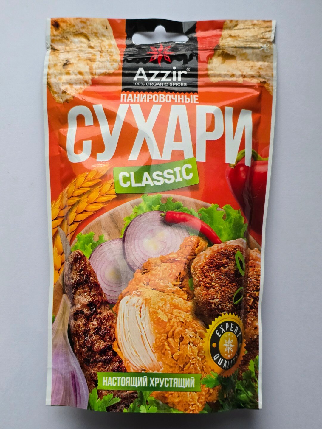 Панировочный сухари от "Azzir", без добавок, 100% натуральный, дой-пак, 150 г