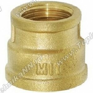 Муфта переходная 2 +1 1/2 латунь резьбовая (НЛ)