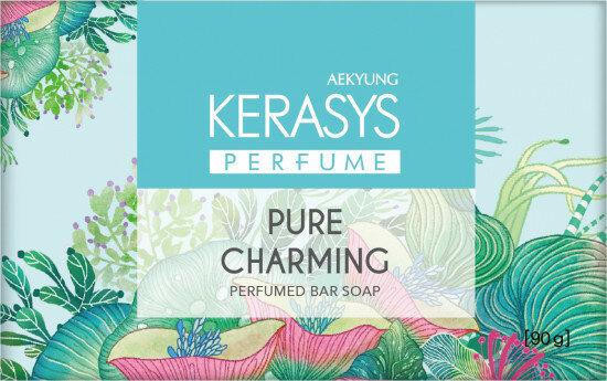 Kerasys pure charming косметическое мыло, для лица, рук, тела, ароматный корейский продукт, 100 грамм — фото 1