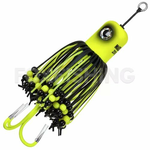 Приманка на сома Madcat A-Static Clonk Teaser Treble Hook FLUO YELLOW UV 200гр