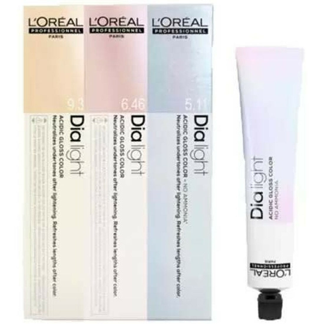 Краска для волос L`oreal Professionnel L'Oreal Professionnel Dia light 9.01 молочный коктейль ледяной