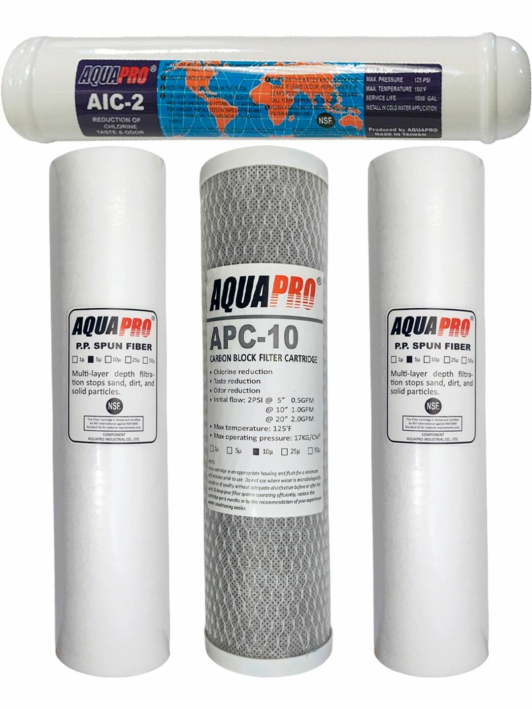 Комплект картриджей для обратного осмоса AQUAPRO KIT 203 AIC2  PPS  APC  PPS  AIC 2 