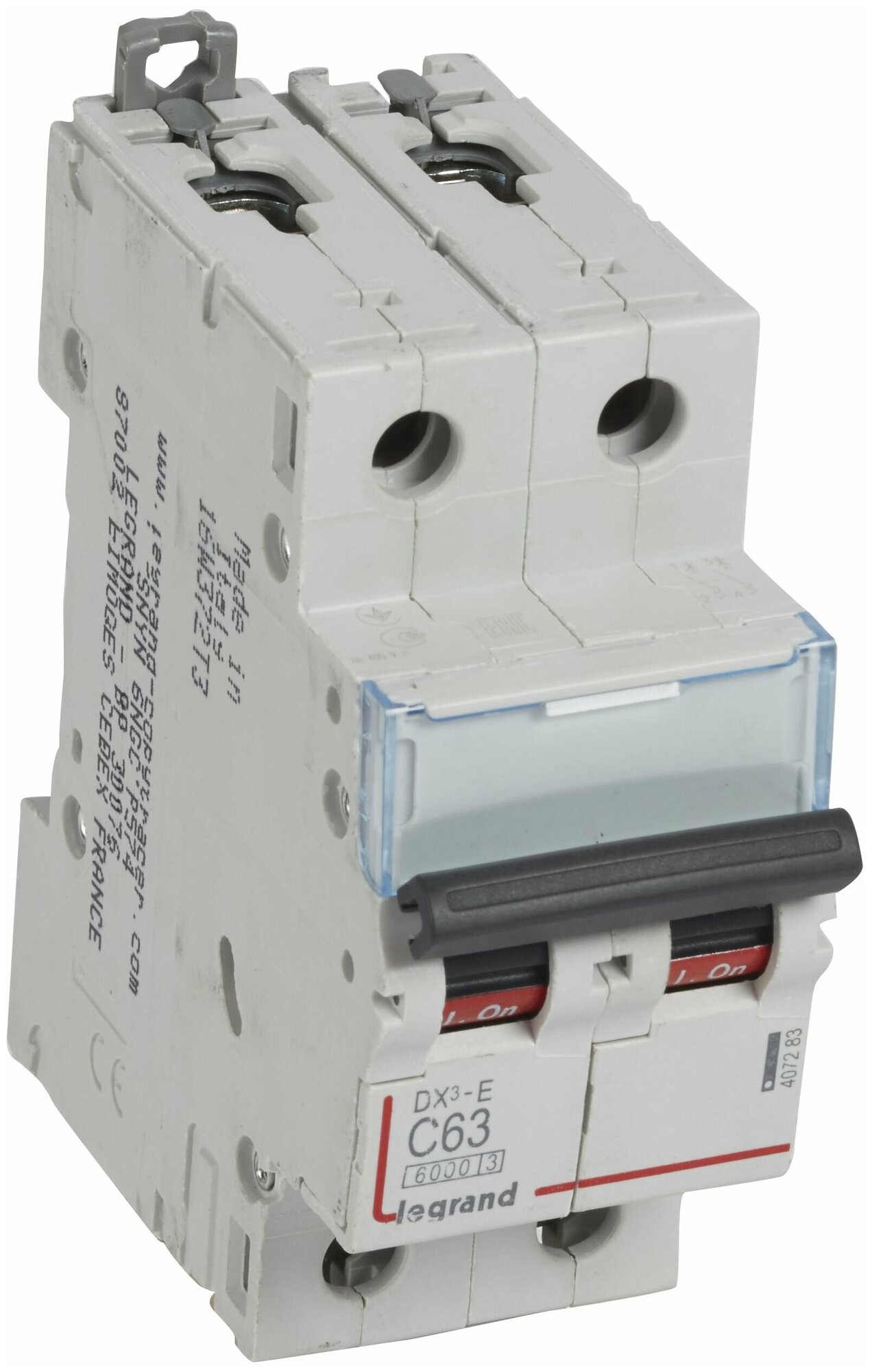 Модульный автоматический выключатель Legrand DX3-E 2P 63А 6kA тип характеристики C