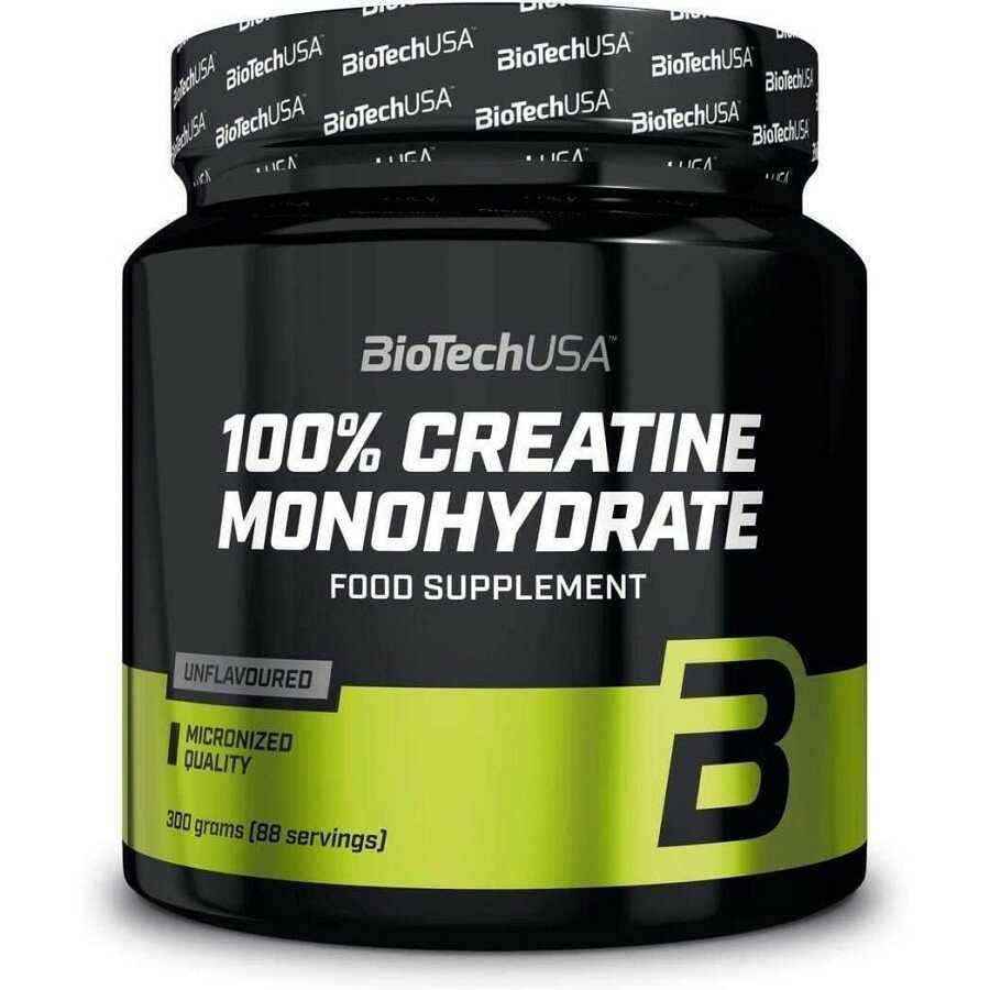 BioTech Креатин моногидрат , Биотеч 100% Creatine Monohydrate Креатин 300 грамм ( Порошок )