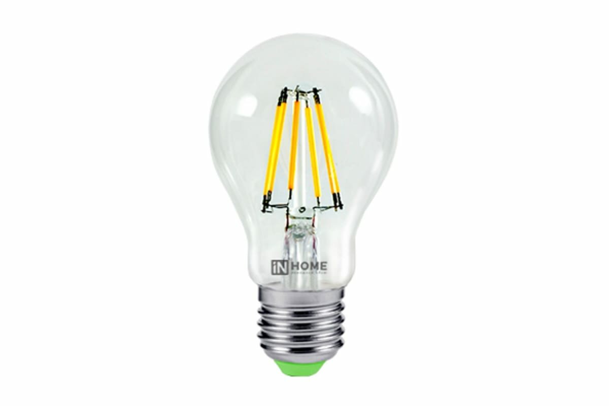 Лампа светодиодная филаментная LED-А60-premium 6Вт шар 3000К тепл. бел. E27 540лм 160-260В ASD 4690612003207
