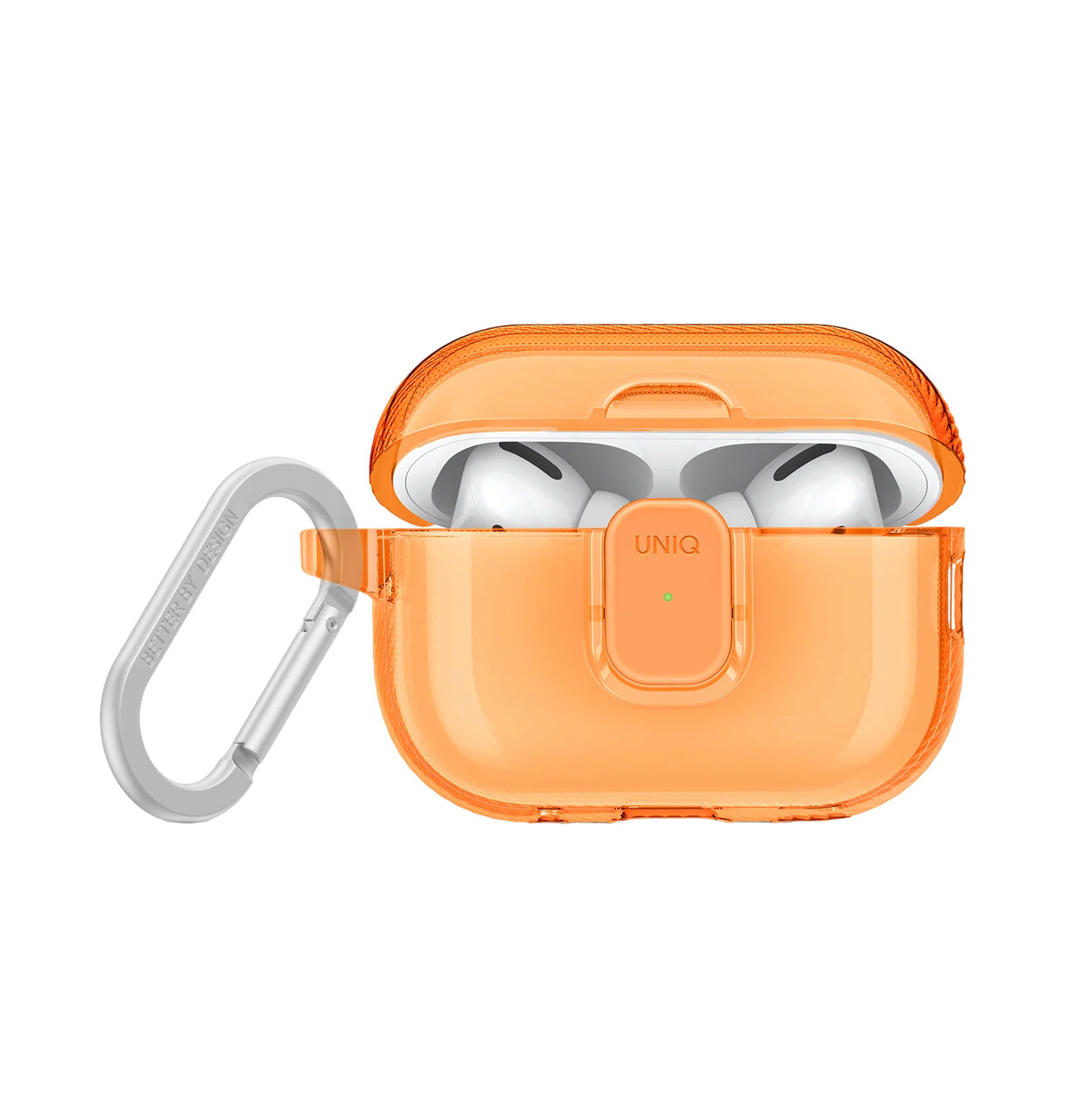 Защитный чехол Uniq для Airpods Pro 2 Glase PRO TPU Lock case Golden Citrus