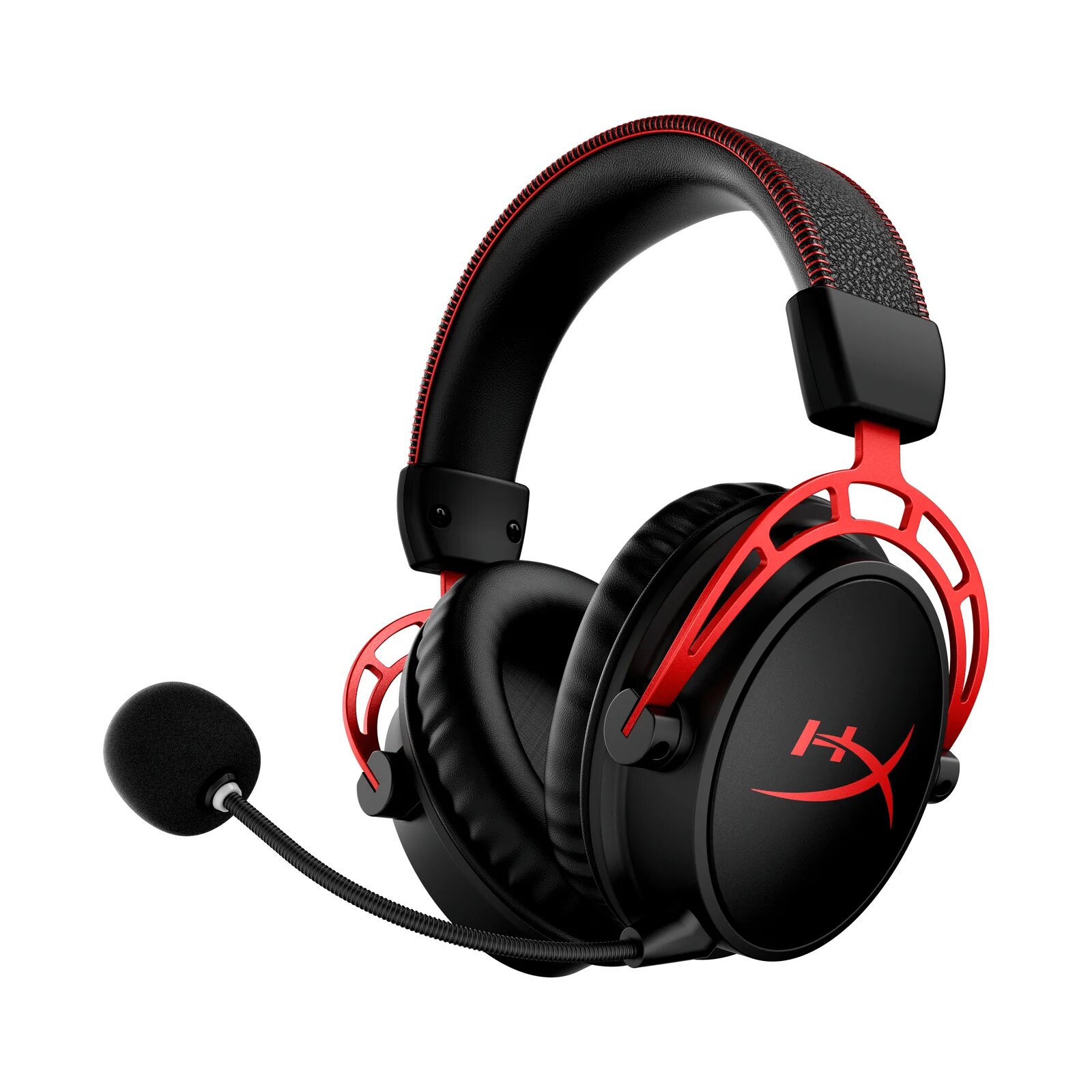 Беспроводная игровая гарнитура от бренда HyperX Cloud Alpha, черно-красный