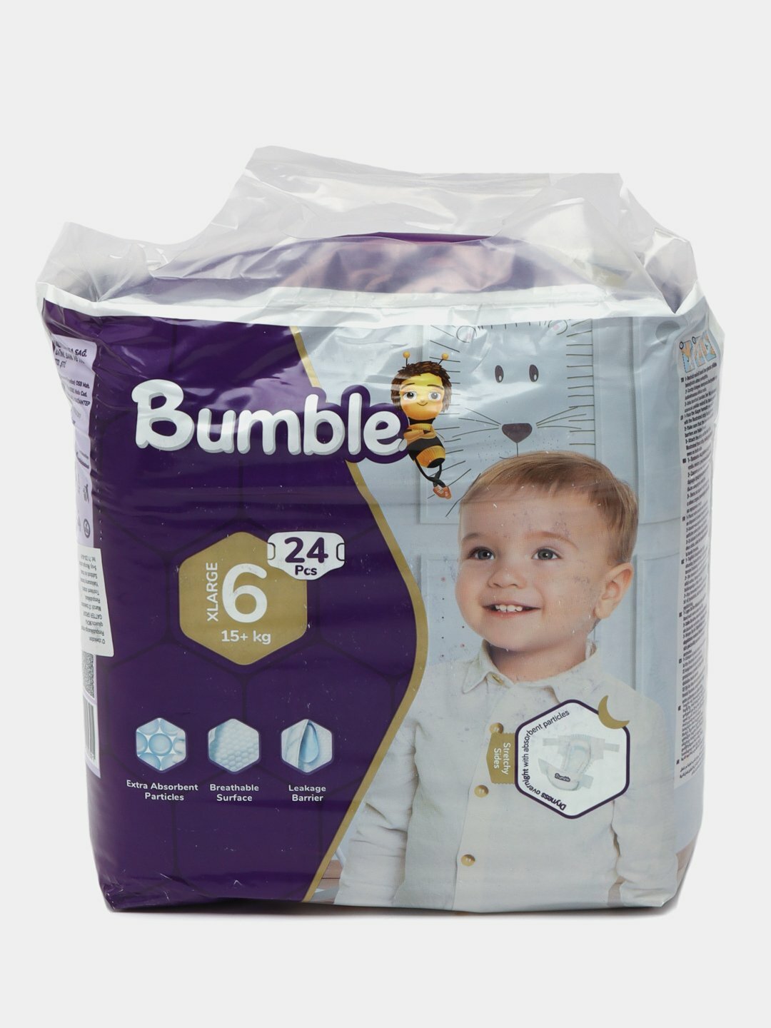 Подгузники Bumble, 6, 24 штук, 15+ кг