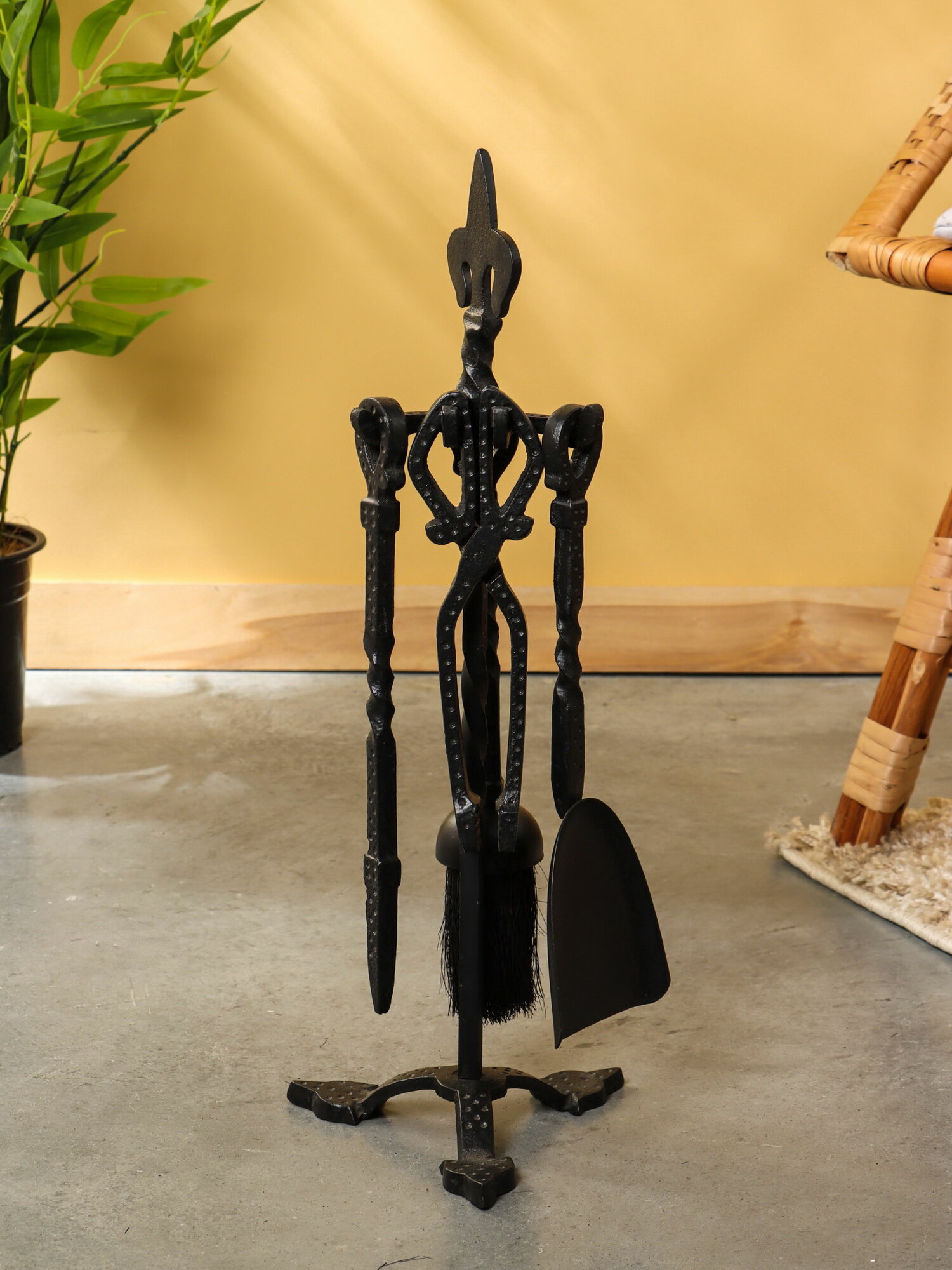 Каминный набор 50 см сталь вид: кочерга цвет: чёрный размер упаковки: 18.5 x 18.5 x 51 см.